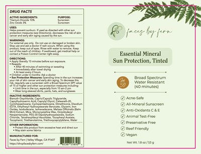 Product Label (258 Faces By Fern)